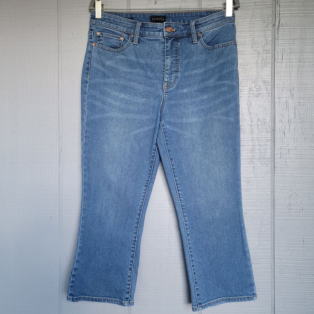 Talbots Crop Flare Denim Jeans. Size 10P